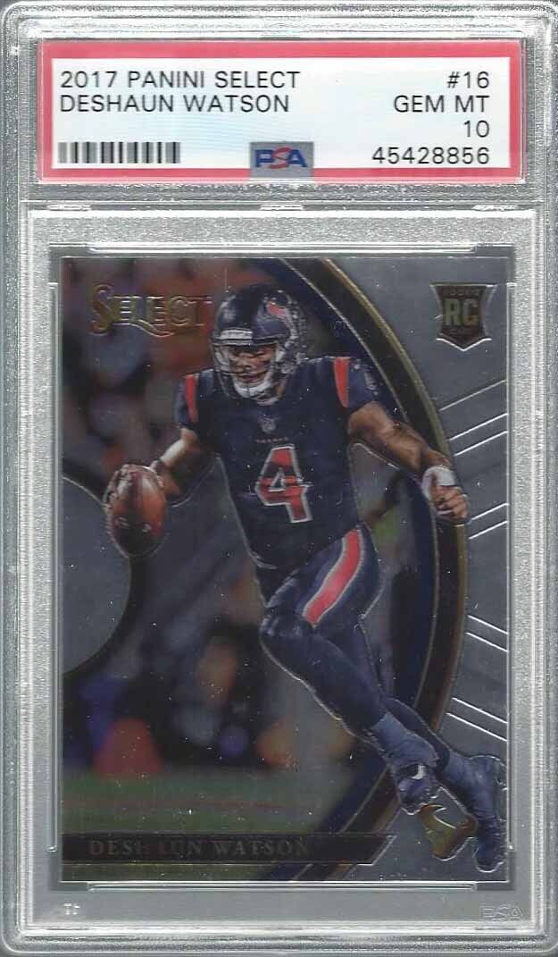 DESHAUN WATSON 2017 PANINI SELECT TRUE ROOKIE RC #16 PSA 10 GEM MINT