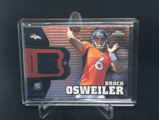 BROCK OSWEILER 2012 TOPPS CHROME REFRACTOR JERSEY PATCH RC #D 10/25