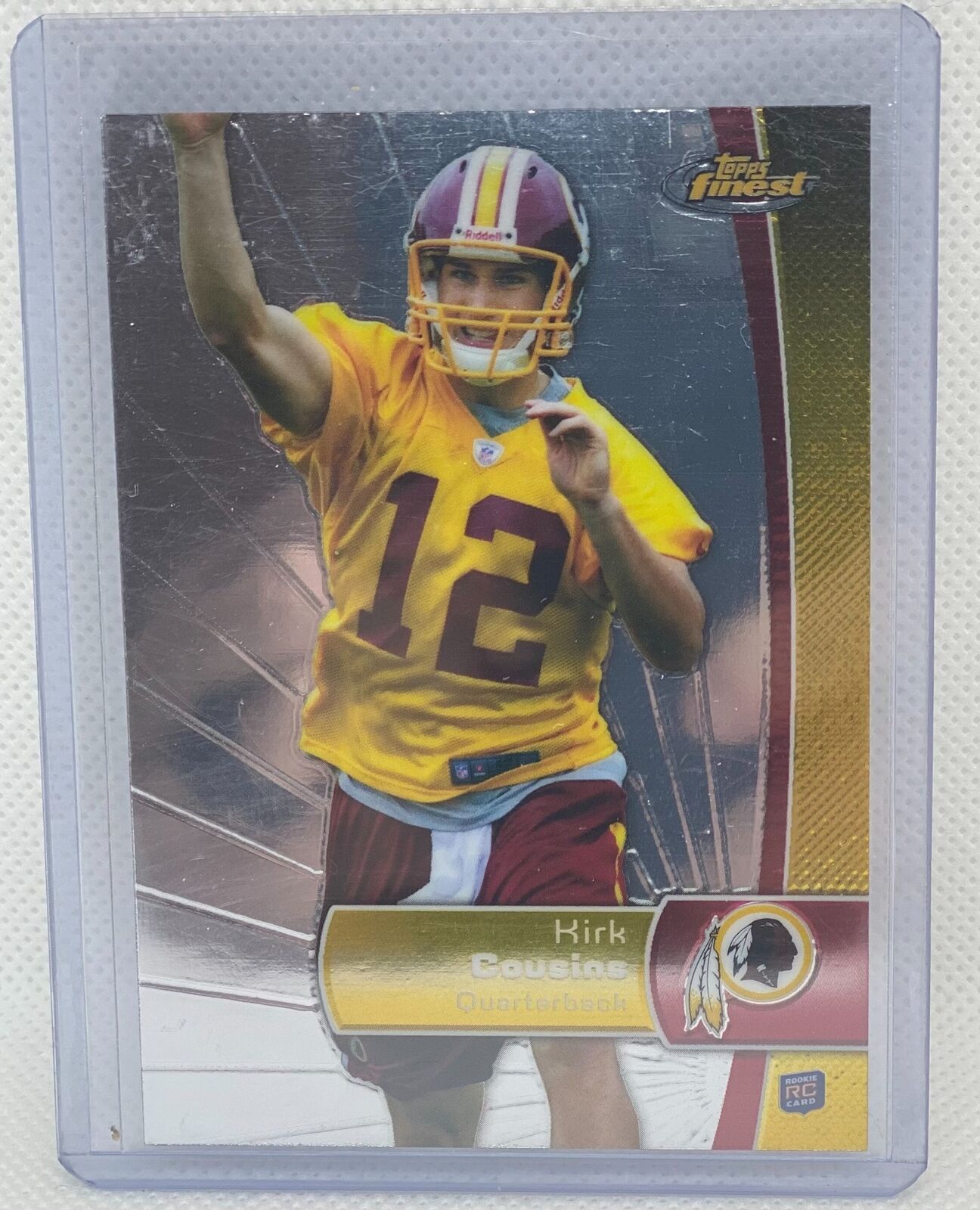 KIRK COUSINS 2012 TOPPS FINEST TRUE ROOKIE RC #104