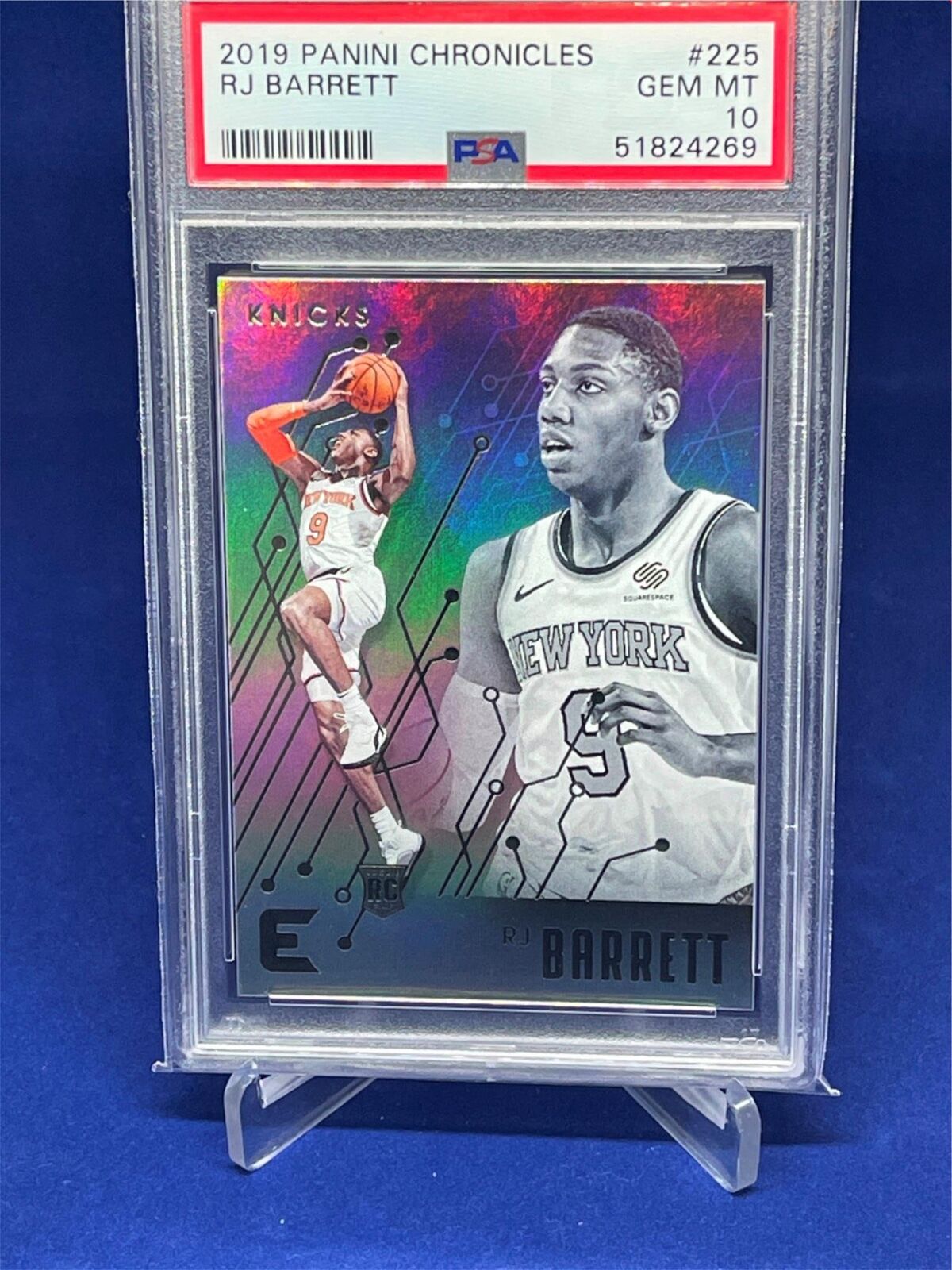 RJ BARRETT 2019-20 PANINI CHRONICLES ESSENTIALS ROOKIE RC #225 PSA 10
