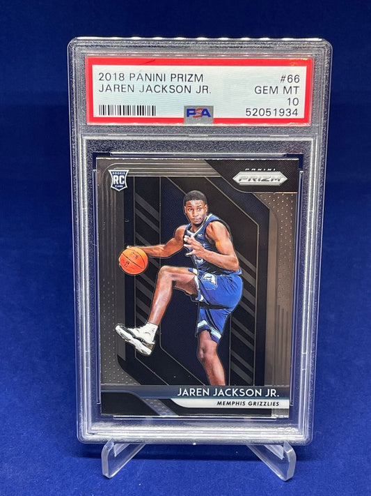 JAREN JACKSON JR 2018-19 PANINI PRIZM ROOKIE RC #66 PSA 10 GEM MINT