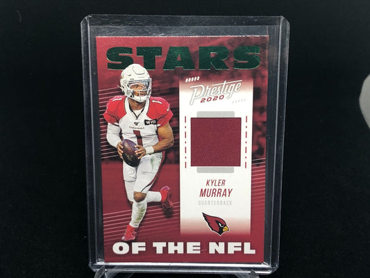 KYLER MURRAY 2020 PRESTIGE GREEN XTRA POINTS STARS OF THE NFL JERSEY RELIC