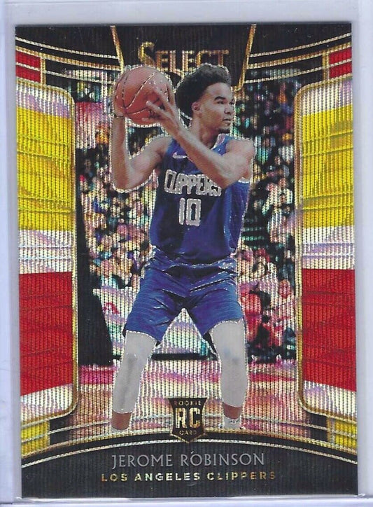 JEROME ROBINSON 2018-19 PANINI SELECT TRI COLOR PRIZM CONCOURSE ROOKIE RC #27