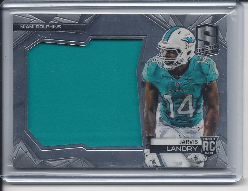 JARVIS LANDRY 2014 PANINI SPECTRA ROOKIE DOLPHINS JUMBO JERSEY RC #D 171/199