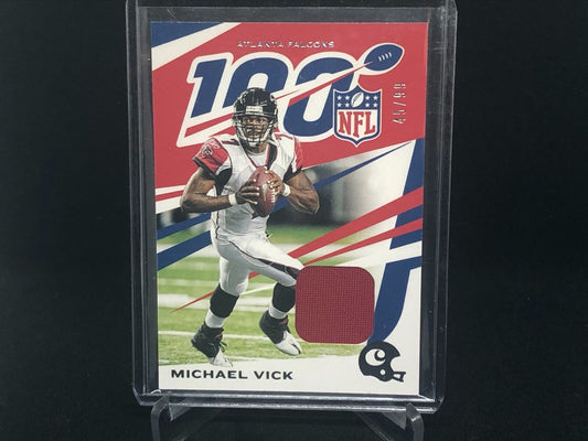 MICHAEL VICK 2019 PANINI CHRONICLES 100 JERSEY RELIC #D 45/99