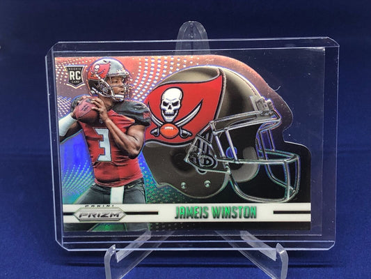 JAMEIS WINSTON 2015 PANINI PRIZM HELMETS DIE CUT SILVER PRIZM RC ROOKIE
