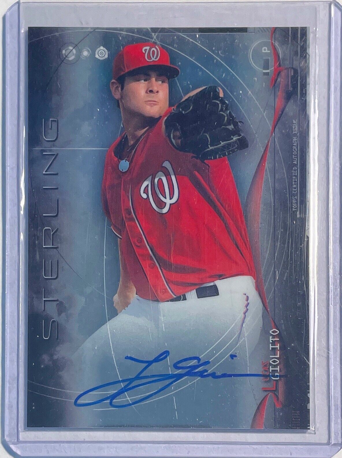 LUCAS GIOLITO 2014 BOWMAN STERLING PROSPECT ON CARD AUTO #BSPA-LG