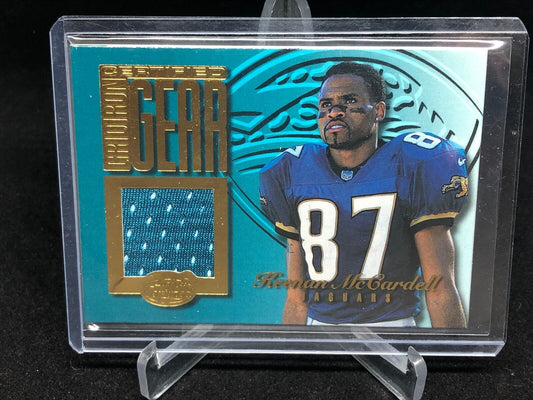 KEENAN MCCARDELL 1999 LEAF CERTIFIED GRIDIRON GEAR GAME USED JERSEY #D 266/300