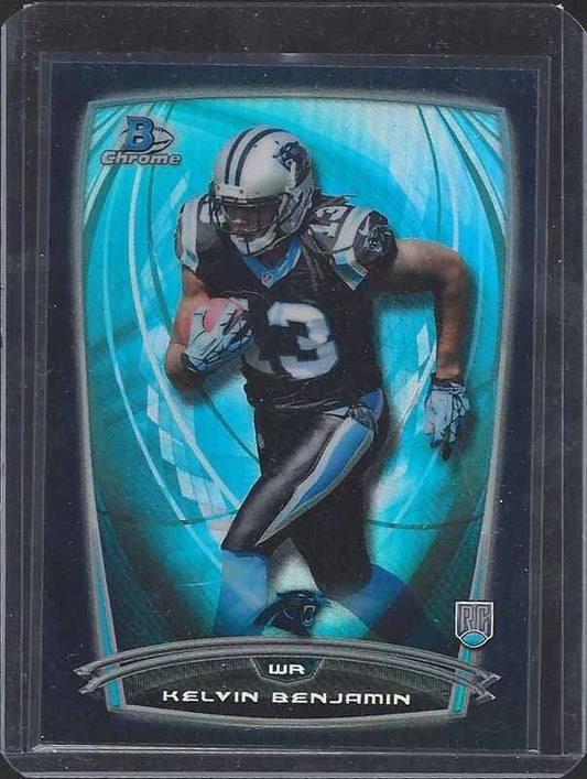 KELVIN BENJAMIN 2014 BOWMAN CHROME ROOKIE BLACK REFRACTOR RC #D 249/299