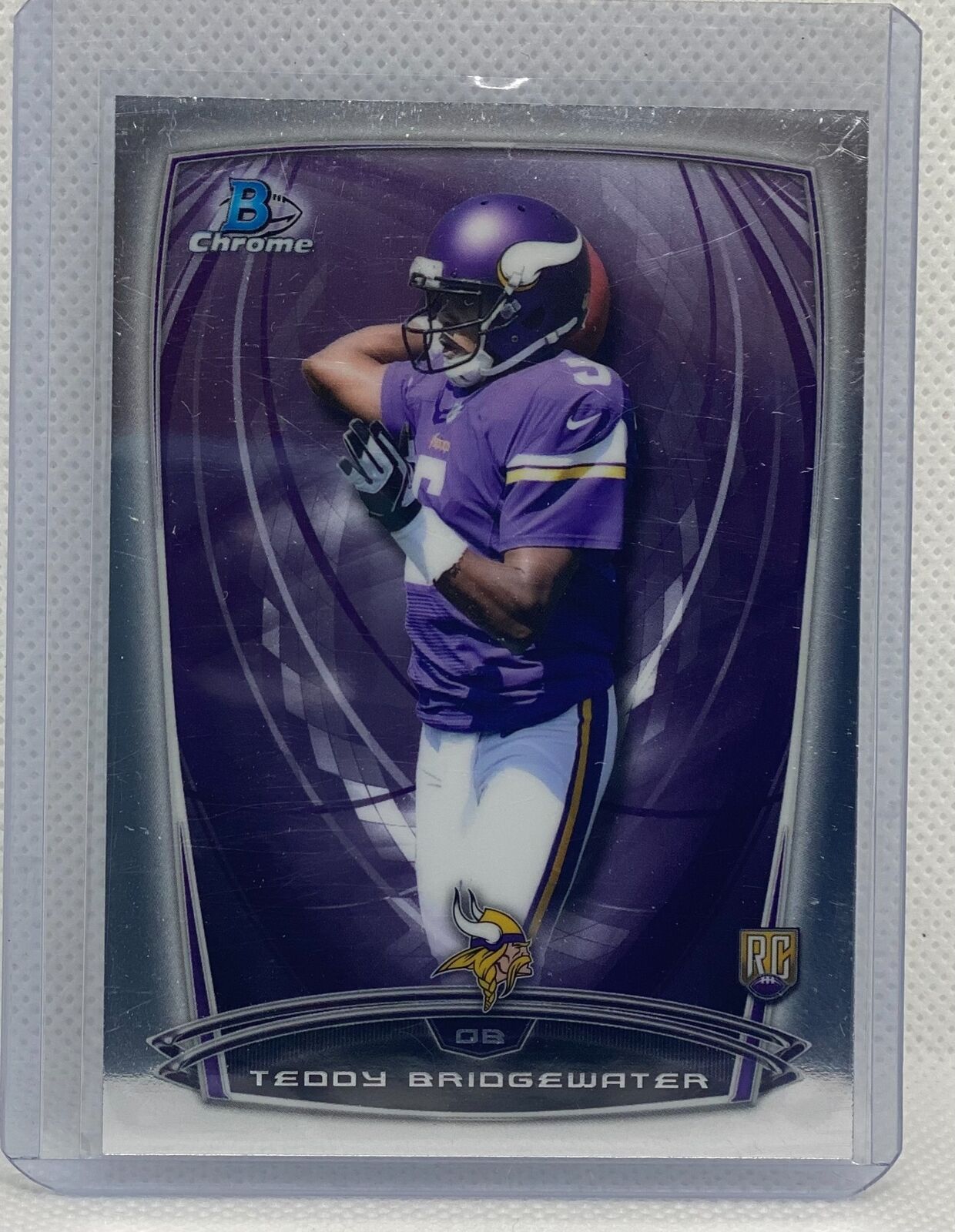 TEDDY BRIDGEWATER 2014 BOWMAN CHROME TRUE ROOKIE RC #125