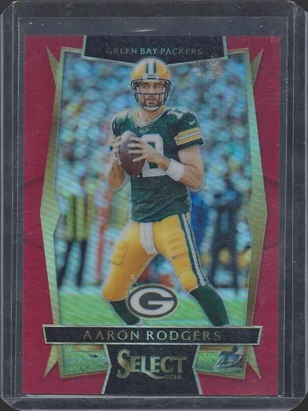 AARON RODGERS 2016 PANINI SELECT RED PRIZM #D /99