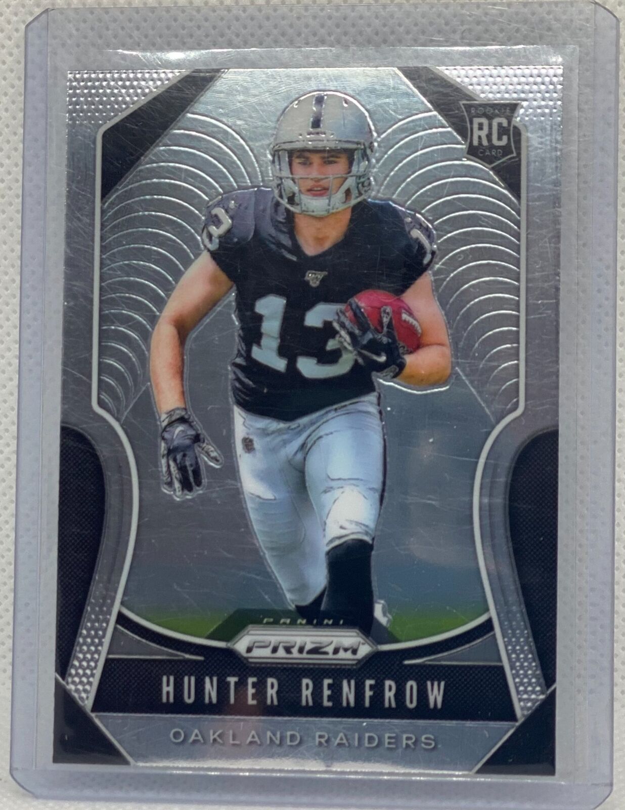 HUNTER RENFROW 2019 PANINI PRIZM TRUE ROOKIE RC #357