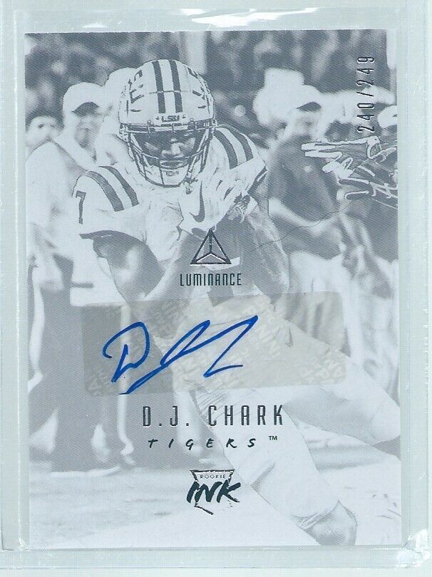 D.J. CHARK 2018 PANINI LUMINANCE AUTO ROOKIE INK RC #D /249