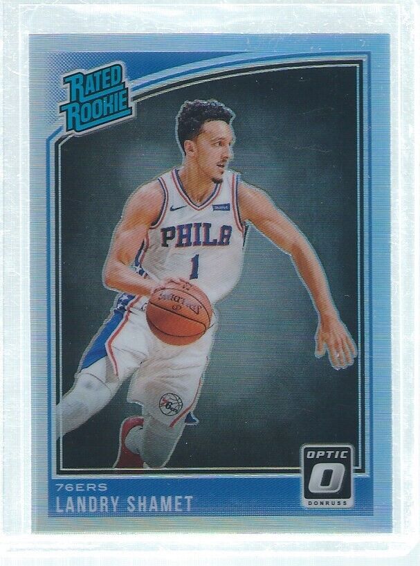LANDRY SHAMET 2018-19 PANINI DONRUSS OPTIC SILVER HOLO PRIZMS RC #158