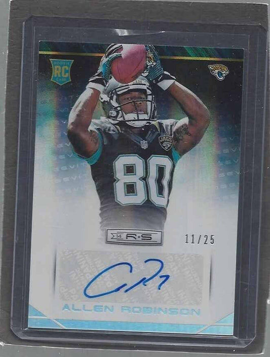 ALLEN ROBINSON 2014 ROOKIES & STARS LONGEVITY ROOKIE AUTO RC #D /25