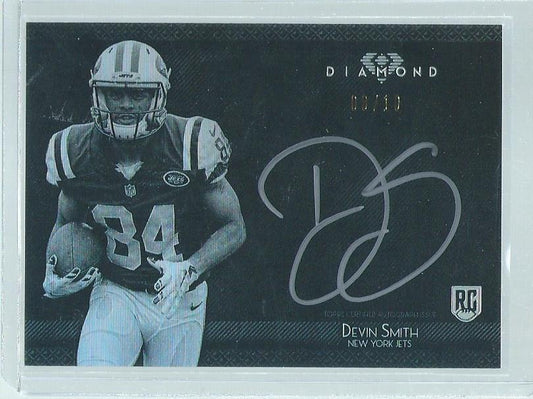 DEVIN SMITH 2015 TOPPS DIAMOND SILVER INK ON CARD AUTO RC #D 8/10