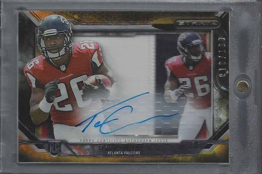 TEVIN COLEMAN 2015 TOPPS STRATA SIGNATURE JUMBO 2 COLOR PATCH AUTO RC #D /100