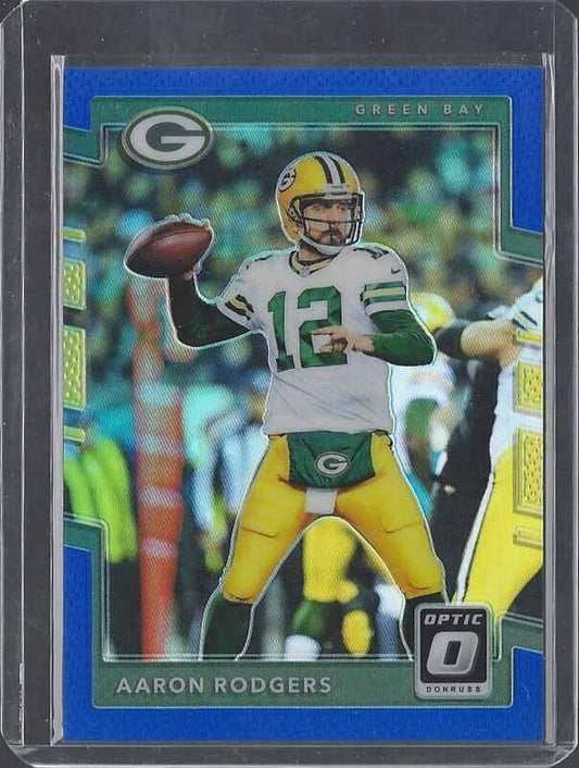 AARON RODGERS 2017 DONRUSS OPTIC BLUE HOLO PRIZM #D 79/149