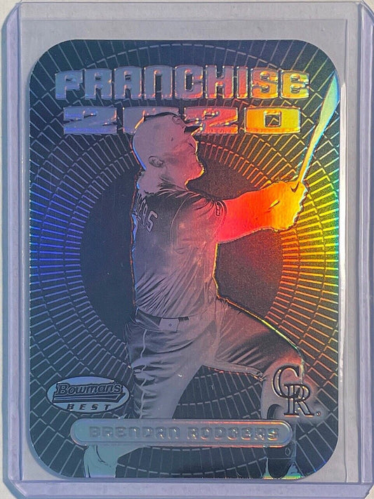 BRENDAN RODGERS 2020 BOWMAN'S BEST FRANCHISE 2020 NEGATIVE REFRACTOR #FFDC-BR