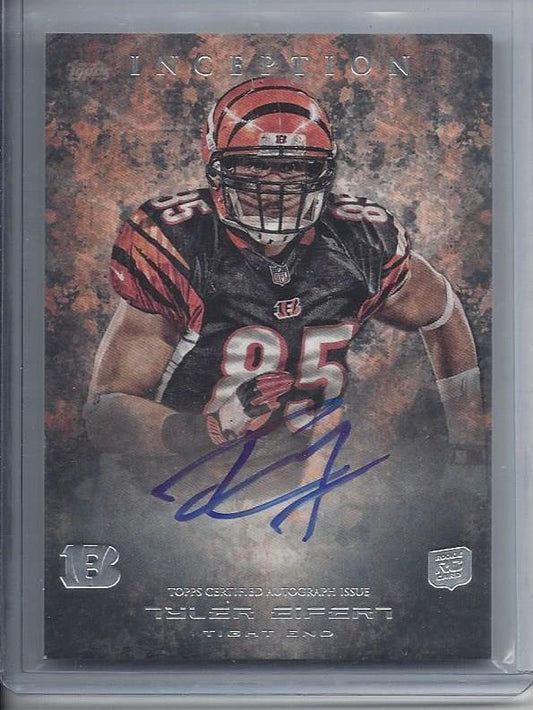 TYLER EIFERT 2013 TOPPS INCEPTION BENGALS ON CARD ROOKIE AUTO RC #106