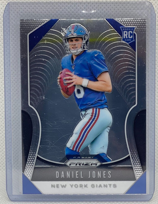 DANIEL JONES 2019 PANINI PRIZM TRUE ROOKIE RC #302