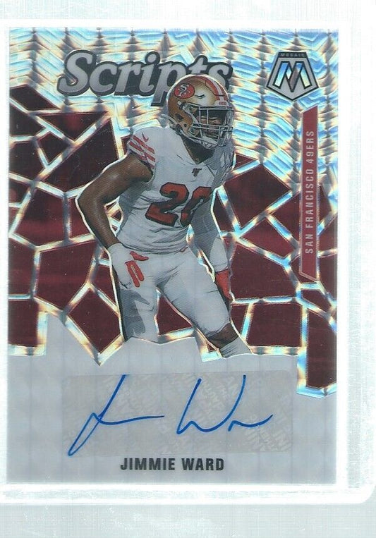 JIMMIE WARD 2020 MOSAIC SCRIPTS PRIZM AUTO