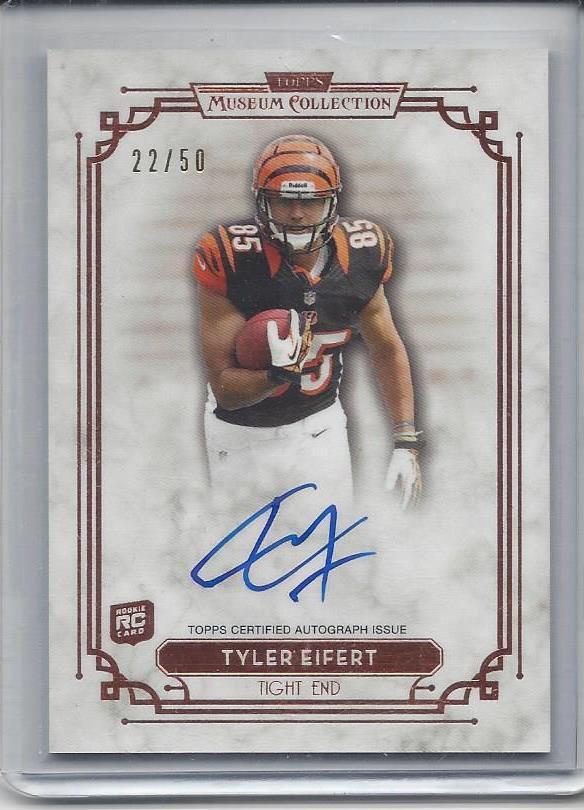 TYLER EIFERT 2013 TOPPS MUSEUM BRONZE BENGALS ON CARD ROOKIE AUTO RC #D /50
