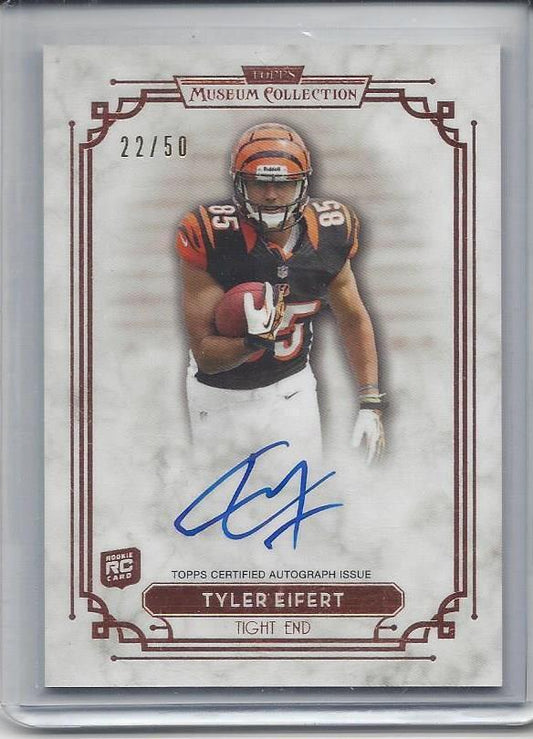 TYLER EIFERT 2013 TOPPS MUSEUM BRONZE BENGALS ON CARD ROOKIE AUTO RC #D /50