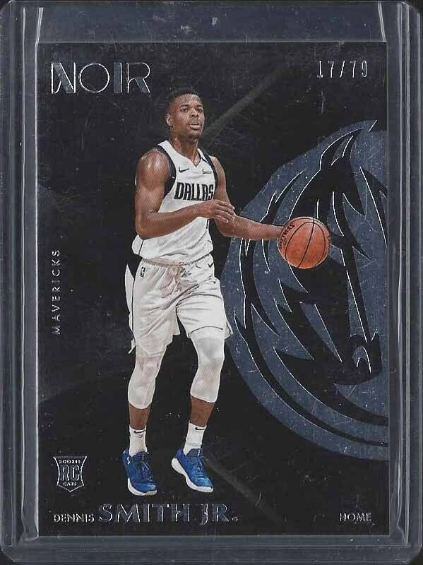 DENNIS SMITH JR 2017-18 PANINI NOIR TRUE ROOKIE RC #D 17/79