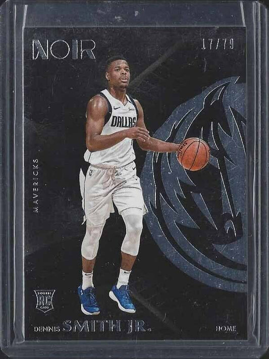 DENNIS SMITH JR 2017-18 PANINI NOIR TRUE ROOKIE RC #D 17/79