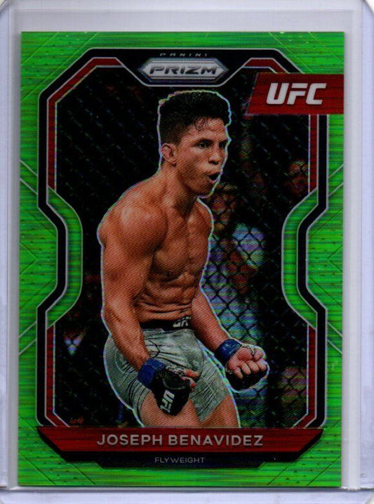 JOSEPH BENAVIDEZ 2021 PANINI PRIZM UFC NEON GREEN PRIZM #D 69/75
