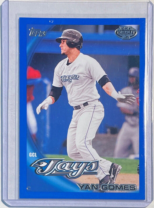 YAN GOMES 2010 TOPPS PRO DEBUT PROSPECT BLUE #D 183/259