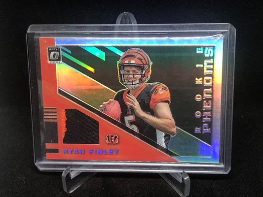 RYAN FINLEY 2019 DONRUSS OPTIC HOLO PRIZM ROOKIE PHENOMS 2 CLR PATCH RC #D 16/50