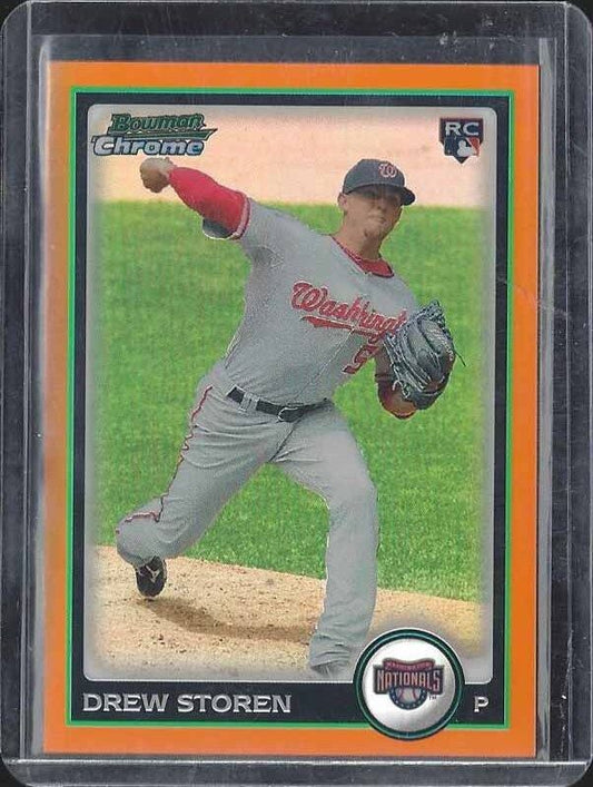 DREW STOREN 2010 BOWMAN CHROME ORANGE REFRACTOR ROOKIE RC #D /25