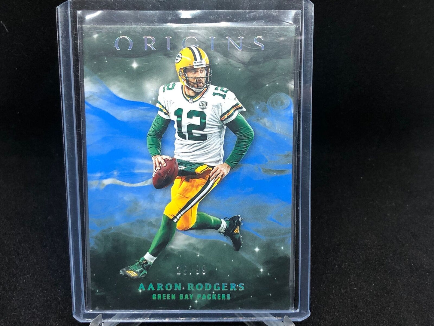 AARON RODGERS 2020 ORIGINS BLUE #’D 28/99