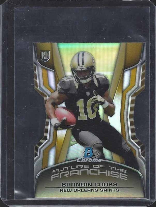 BRANDIN COOKS 2014 BOWMAN CHROME FUTURE FRANCHISE MINI GOLD REFRACTOR RC #D /332