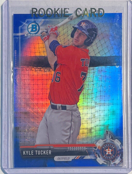 KYLE TUCKER 2017 BOWMAN CHROME PROSPECT BLUE REFRACTOR #D 075/150