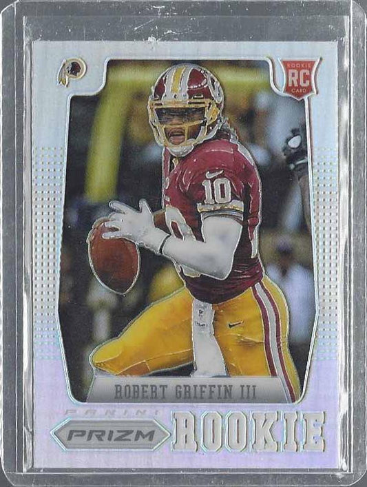ROBERT GRIFFIN III 2012 PANINI PRIZM SILVER ROOKIE PRIZMS SSP VARIATION RC #227