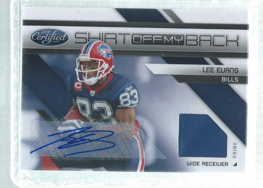 LEE EVANS 2018 CERTIFIED SHIRT OFF MY BACK PATCH AUTO #D 2/5
