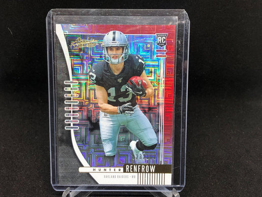 HUNTER RENFROW 2019 ABSOLUTE RED SPECTRUM ROOKIE RC #D 23/100