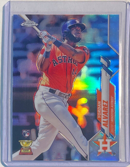 YORDAN ALVAREZ 2020 TOPPS CHROME SILVER REFRACTOR ROOKIE RC #200