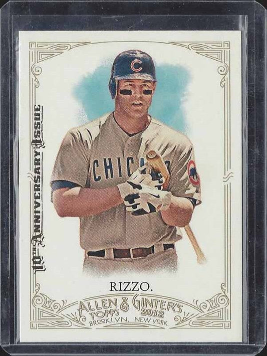 ANTHONY RIZZ0 2012 TOPPS ALLEN & GINTER 10TH ANNIVERSARY ISSUE GOLD #270