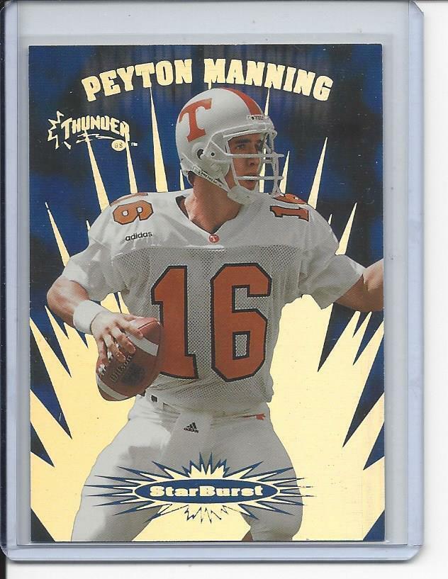PEYTON MANNING 1998 SKYBOX THUNDER STARBURST SP INSERT ROOKIE RC #6