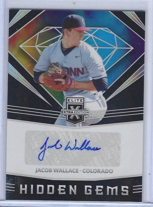 JACOB WALLACE 2020 ELITE BASEBALL HIDDEN GEMS AUTO PROSPECT #HG-HO