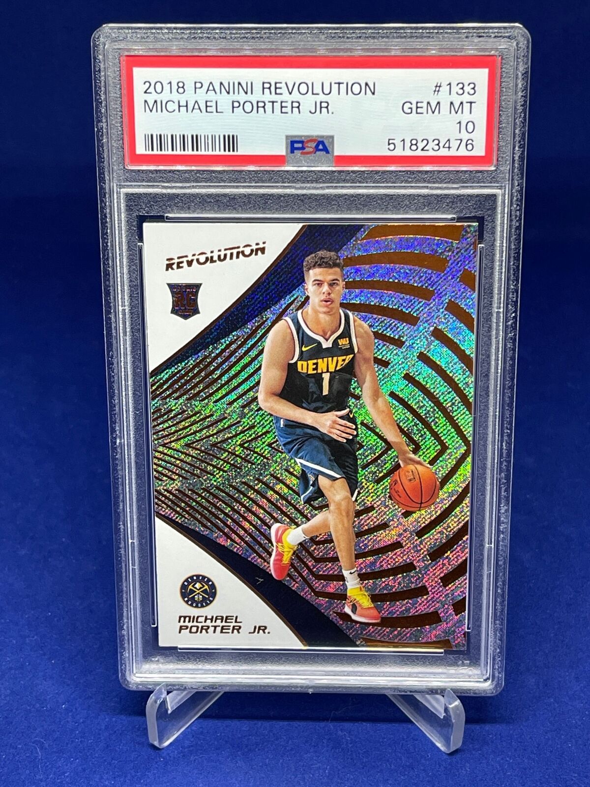 MICHAEL PORTER JR 2018-19 PANINI REVOLUTION ROOKIE RC #133 PSA 10 GEM MINT