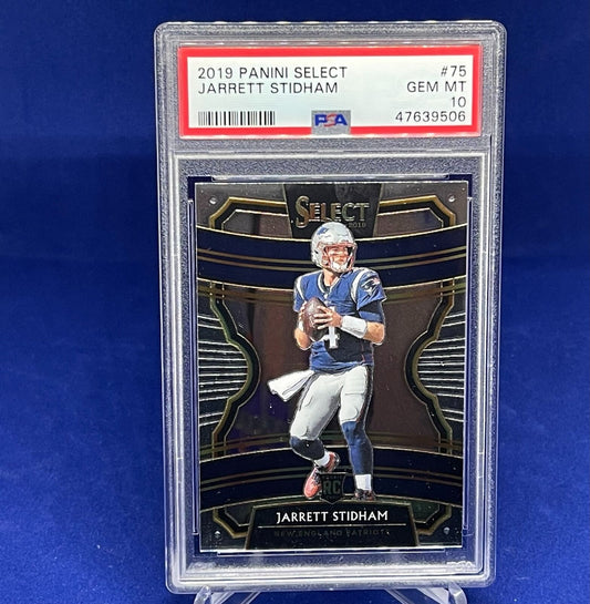 JARRETT STIDHAM 2019 PANINI SELECT ROOKIE RC #75 PSA 10