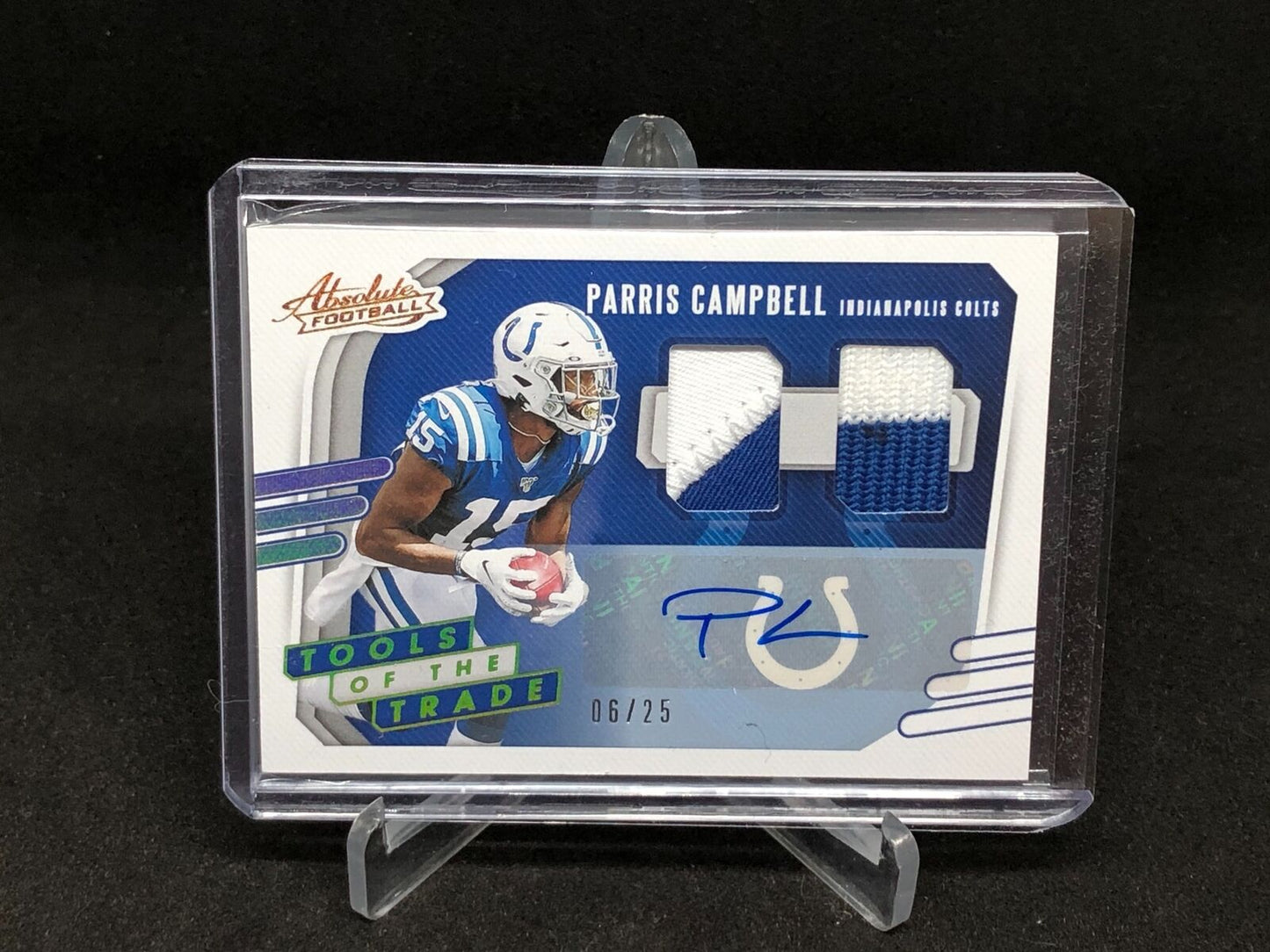 PARRIS CAMPBELL 2020 ABSOLUTE TOOLS OF THE TRADE DUAL 2 COLOR PATCH AUTO #D 6/25