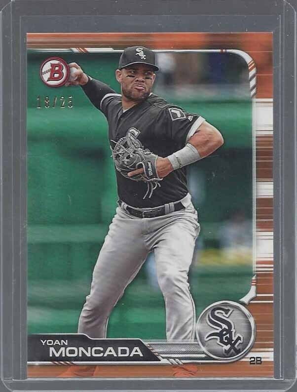 YOAN MONCADA 2019 BOWMAN ORANGE PAPER #D 18/25
