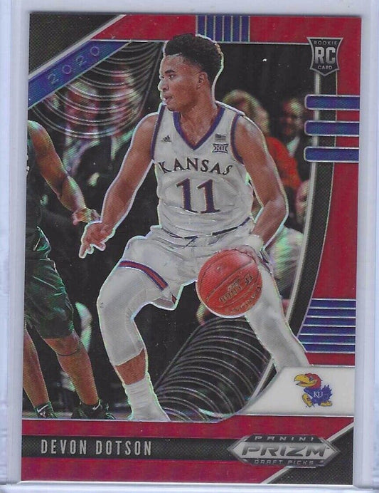 DEVON DOTSON 2010-21 PANINI PRIZM DRAFT PICKS RED ROOKIE RC #D 188/299