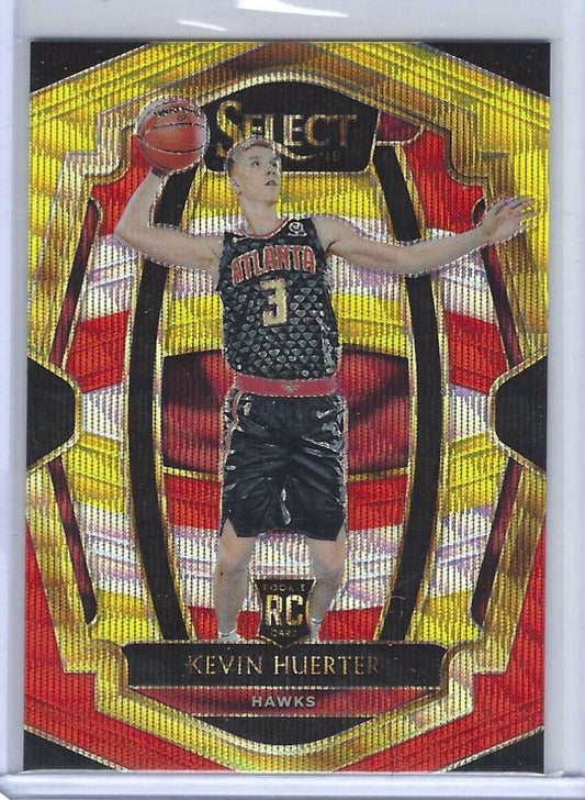 KEVIN HUERTER 2018-19 PANINI SELECT TRI COLOR PRIZM PREMIER LEVEL ROOKIE RC #184